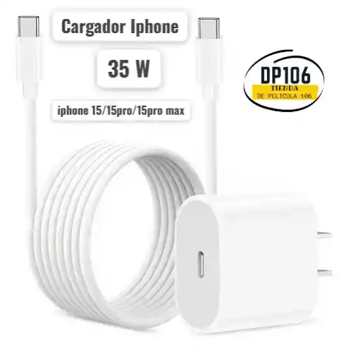 Cargador Iphone 15 / 15 Pro / 15 Pro Max 35 W
