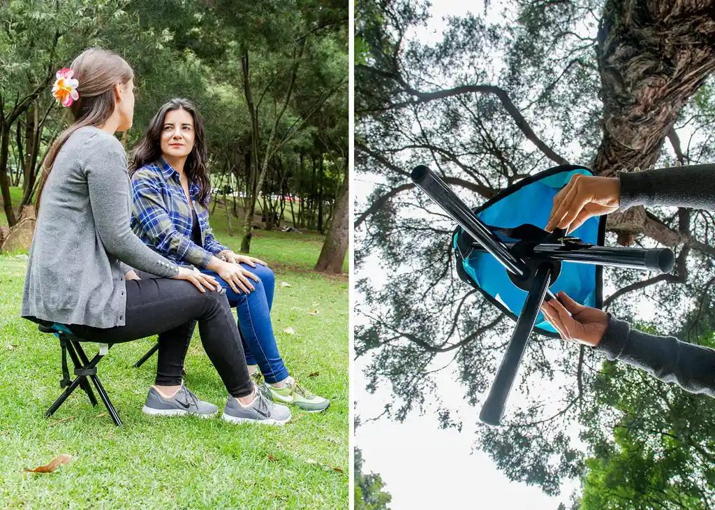 Silla Portatil Liviana Camping Parque Concierto Parque Anciano Misa Adulto Mayor