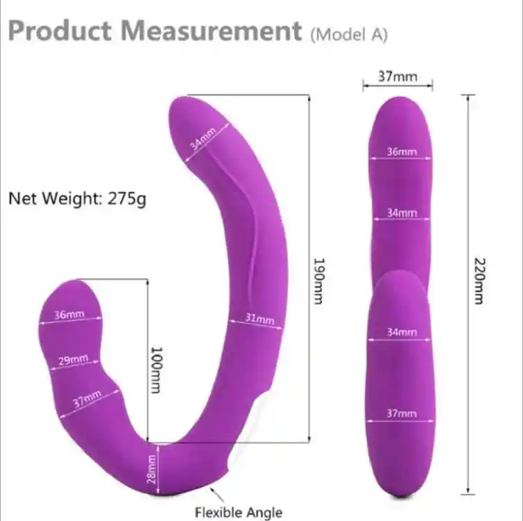 Vibrador De Doble Penetración Para Less O Pegging