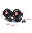 Ventilador Doble Para Carro Y Oficina Graduable Conexión Usb O Para Encendedor!