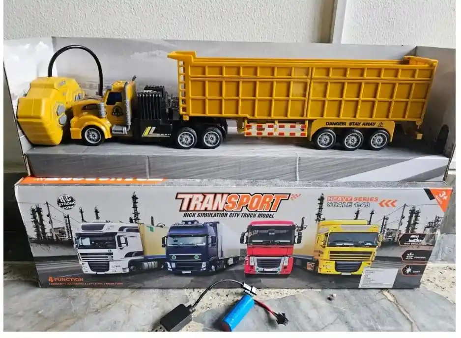 Tractomula Trialer Con Control Remoto Bateria Recargable