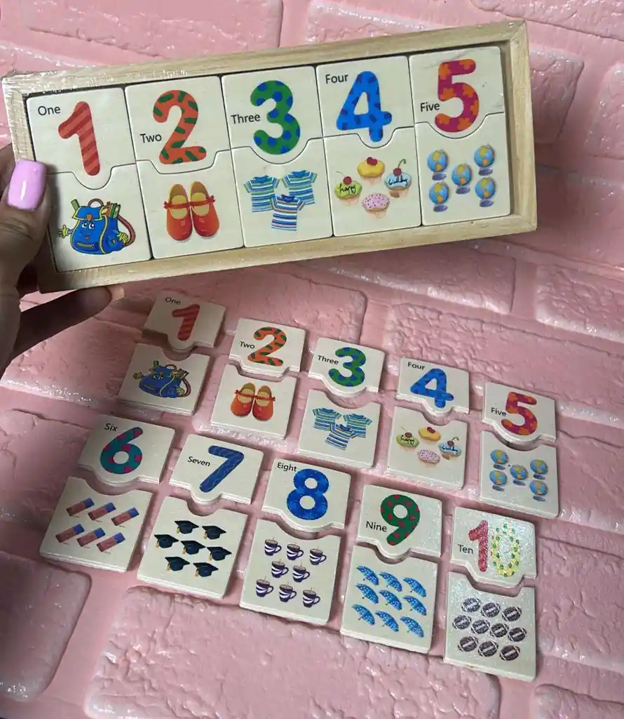 Juegos Didacticos Numeros En Madera Rompecabezas