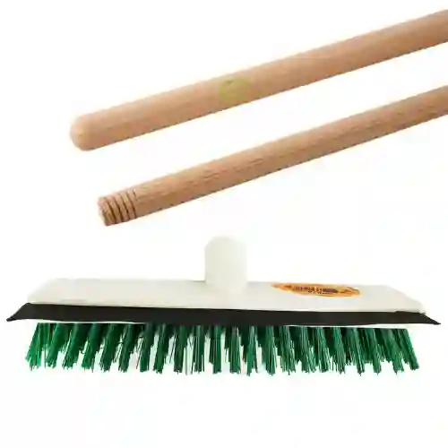Cepillo Para Piso Con Cabo Madera
