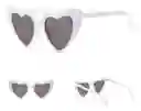 Gafas Mujer Filtro Uv Sol Corazon Blanca Despedida Fiesta