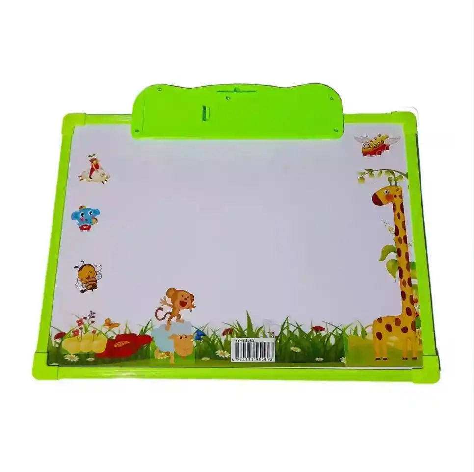 Tablero Inteligente Con Sonidos Didáctico Doble Cara Color Verde
