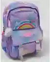 Morral Bolso Mochila Escolar Juvenil Niña Dama Color Azul