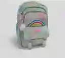 Morral Bolso Mochila Escolar Juvenil Niña Dama Color Verde