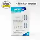 Pilas Recargables Aa Y Cargador Beston
