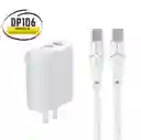 Cargador Carga Rapida Doble Puerto 20 W Tipo C