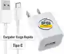 Cargador Tipo C Carga Rapida Blanco