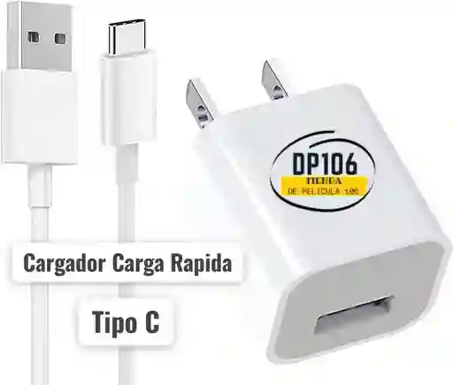 Cargador Tipo C Carga Rapida Blanco