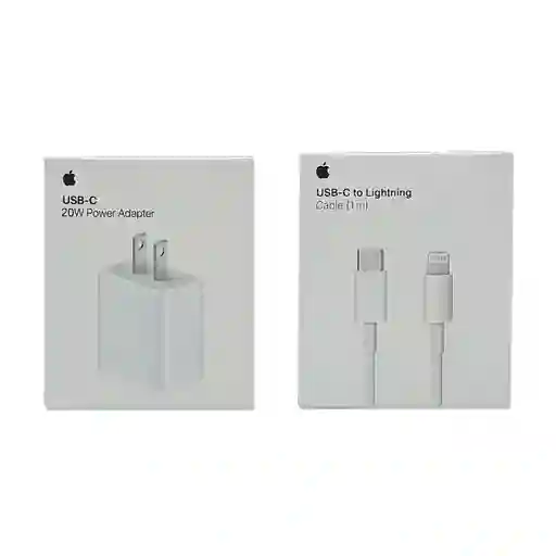 Cargador Original Carga Rápida 18w Iphone Apple + Cable 1 Metro