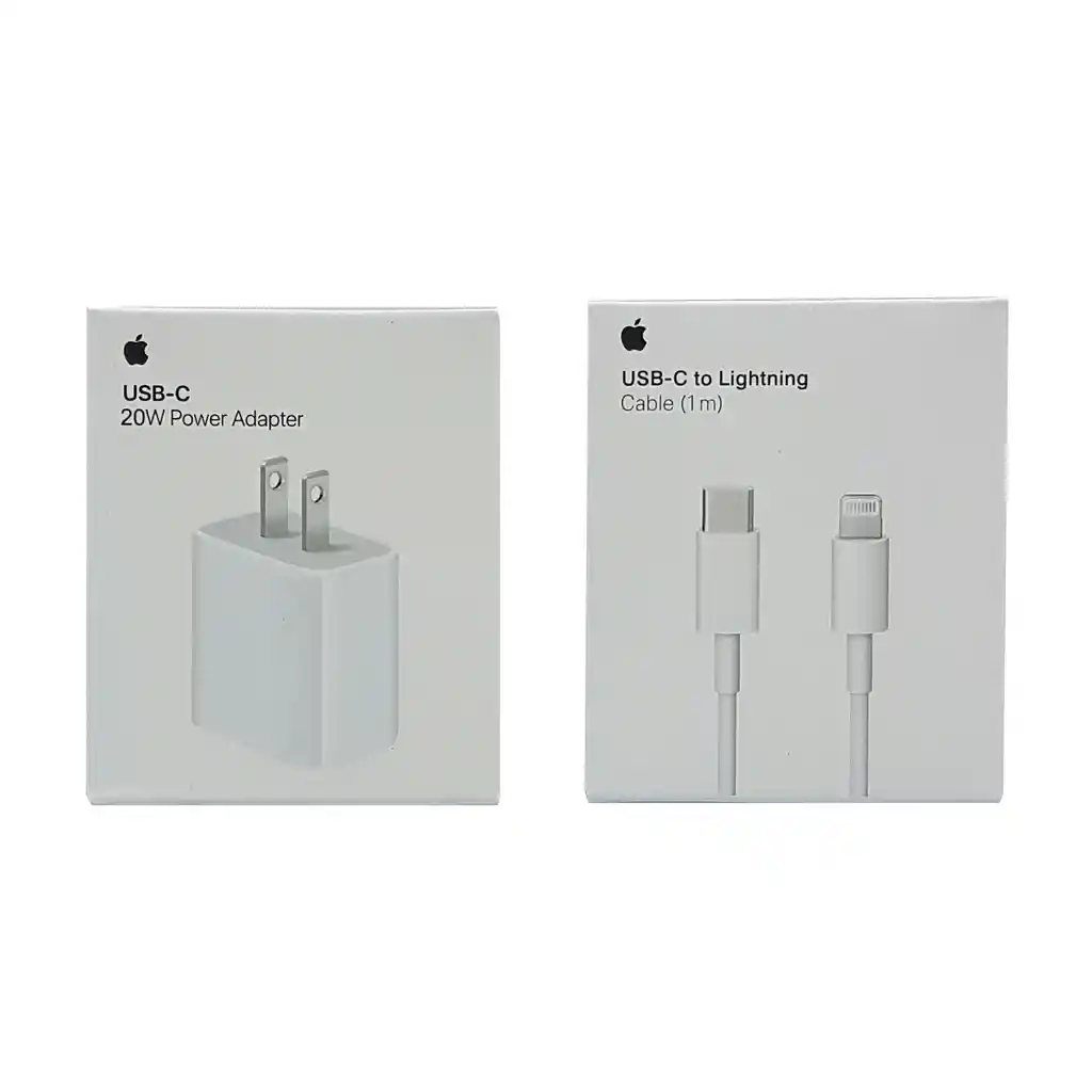 Cargador Original Carga Rápida 18w Iphone Apple + Cable 1 Metro