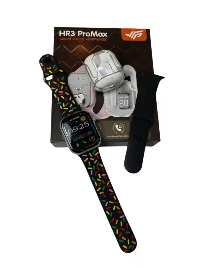 Combo Smartwatch Hr3 Promax 2en1