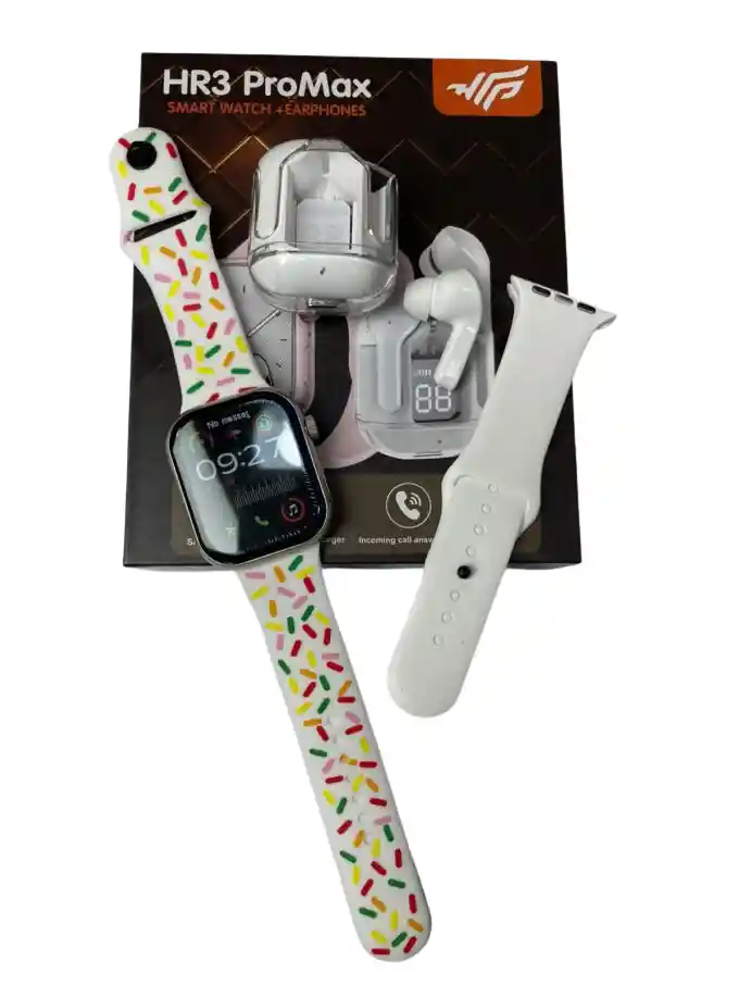Combo Smartwatch Hr3 Promax 2en1