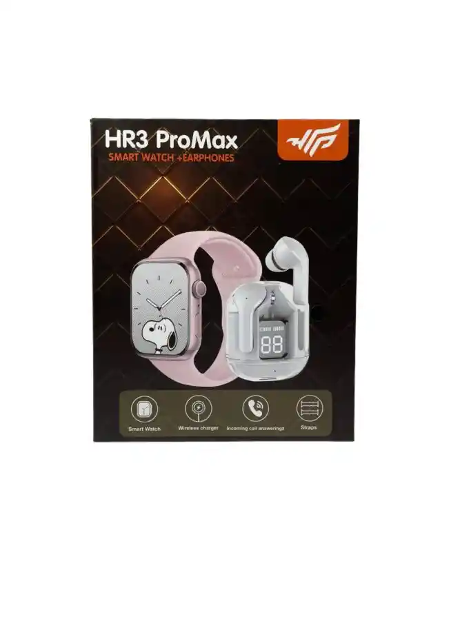 Combo Smartwatch Hr3 Promax 2en1