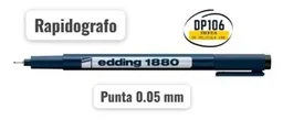 Rapidografo Negro Drawliner 0.05 Edding 1880