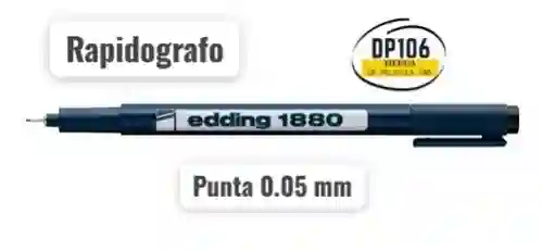 Rapidografo Negro Drawliner 0.05 Edding 1880