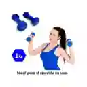 2 Mancuernas 1 Kilo 2libras Forradas Caucho