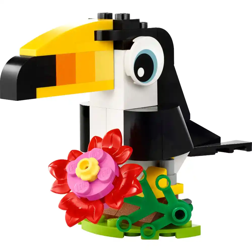 Juego Lego 3 En 1 Tucán Tropical 59 Piezas Para Niños