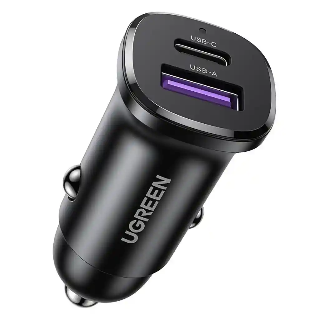 Cargador Doble Carro 30w Usb-c Pd + Usb-a Ugreen Ec305