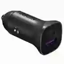 Cargador Doble Carro 30w Usb-c Pd + Usb-a Ugreen Ec305