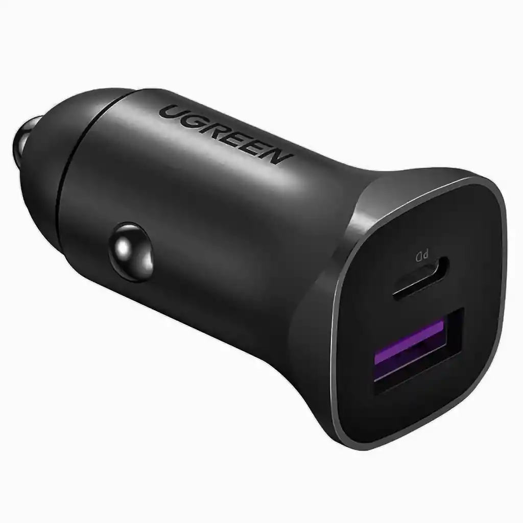 Cargador Doble Carro 30w Usb-c Pd + Usb-a Ugreen Ec305
