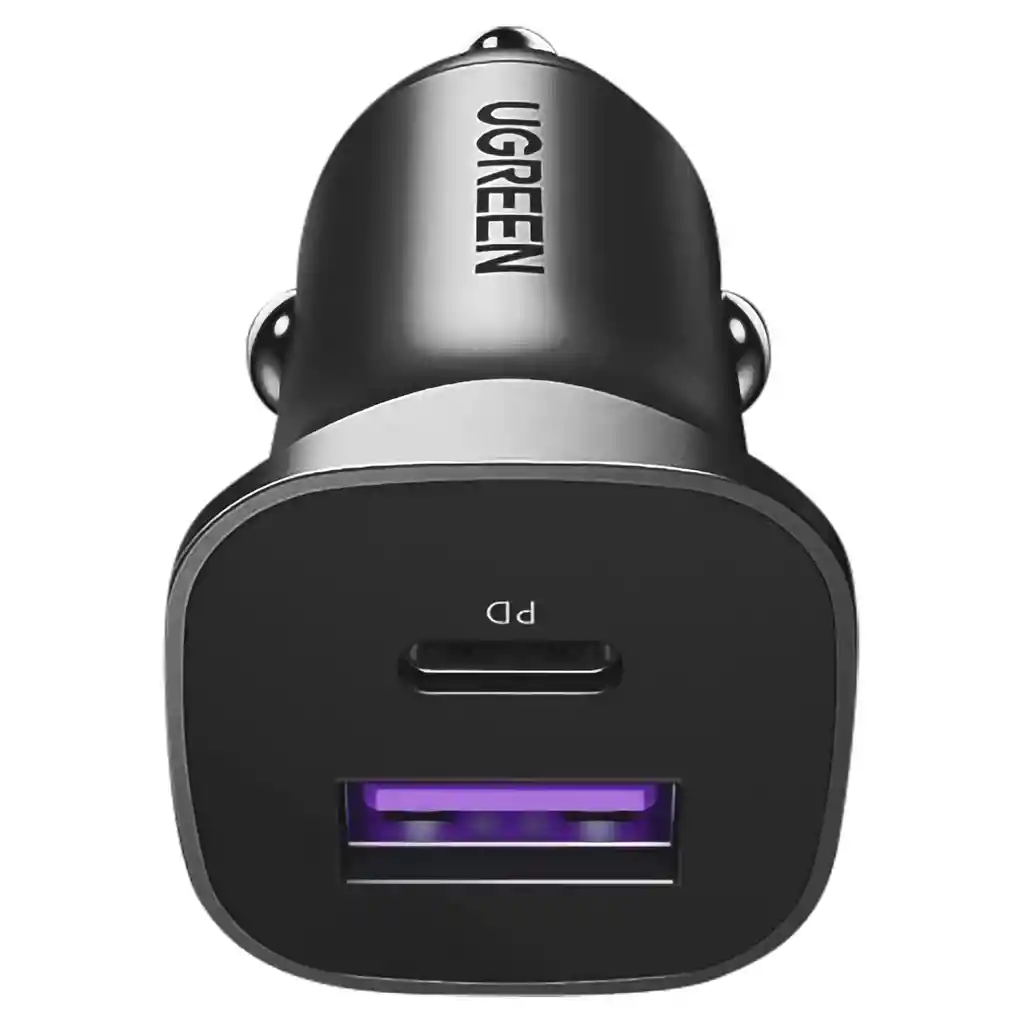 Cargador Doble Carro 30w Usb-c Pd + Usb-a Ugreen Ec305