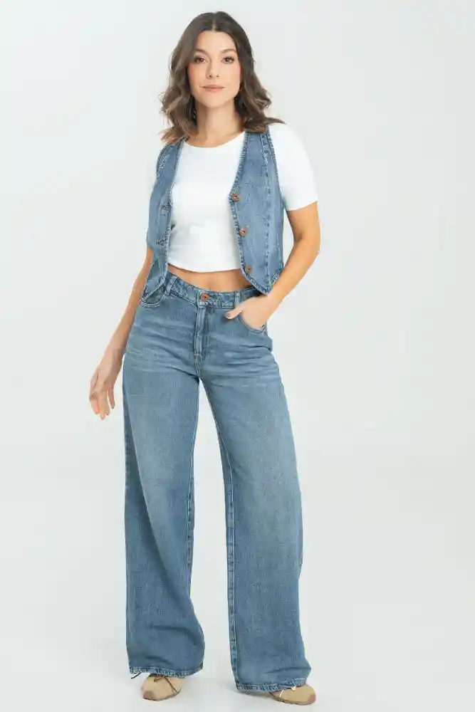 Jeans Bucarest Color Azul Medio Talla 8