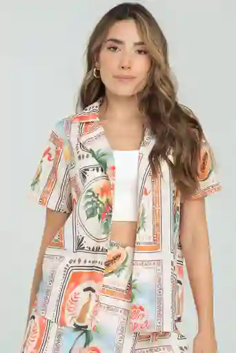 Camisa Summer Color Marfil Talla M
