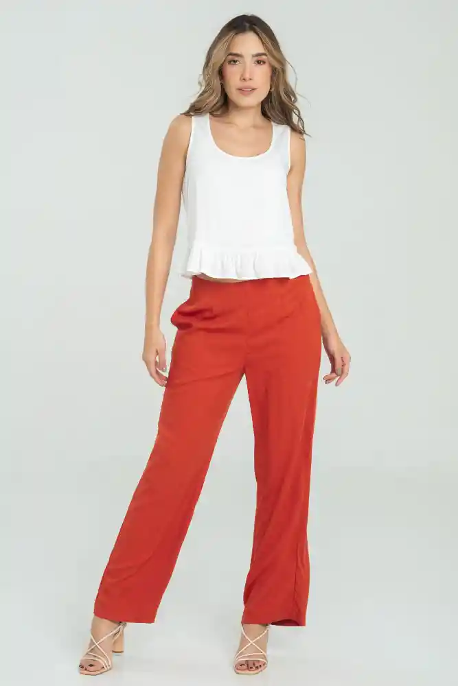 Pantalon Maurie Color Cobre Talla 8