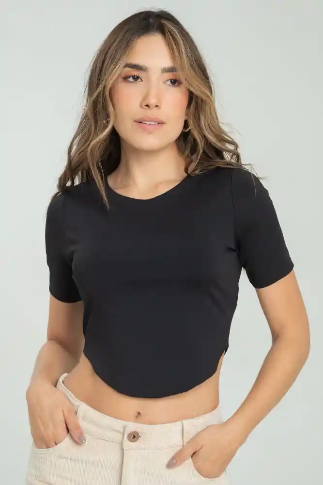 Top Abigail Color Negro Talla L