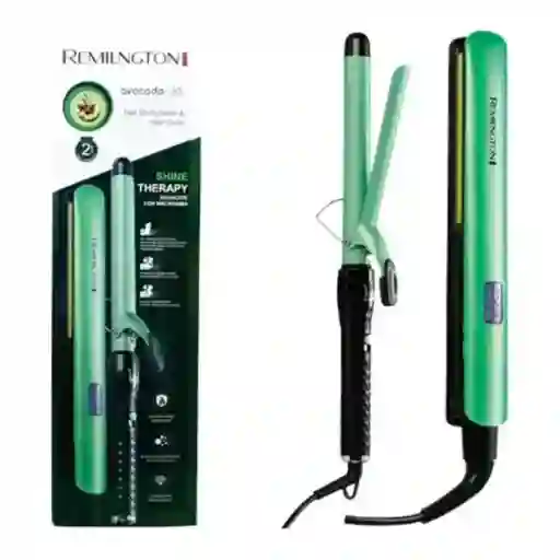 Plancha Cabello Aguacate + Pinza Rizadora