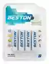Pila Bateria Recargable Beston Aa 4 Unidades 2300mah