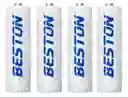 Pila Bateria Recargable Beston Aa 4 Unidades 2300mah