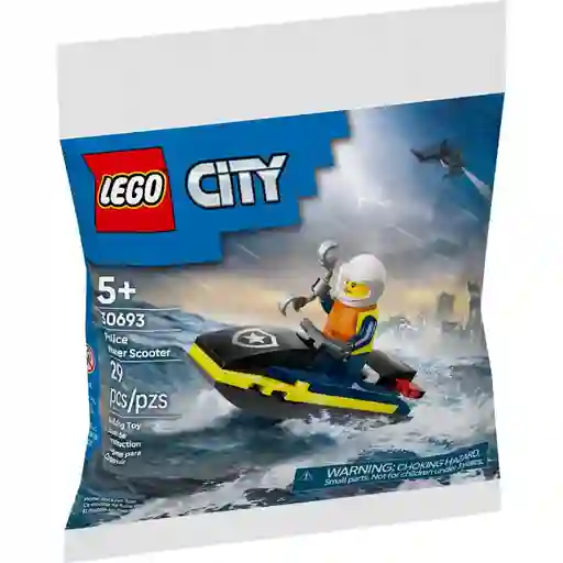 Juego Construcción Lego Moto Acuática 29 Piezas Para Niños
