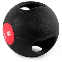 Balón Peso 8kg Medicinal Agarre Crossfit Gymball Terapia