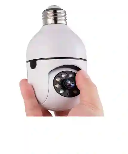 Cámara De Seguridad Wifi Bombillo Robotica Panoramica Ip 360