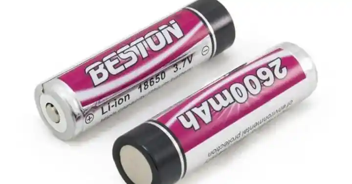 Pila / Batería Li-ion Recargable 3.7v, Beston 18650 2600mah