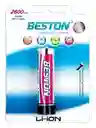 Pila / Batería Li-ion Recargable 3.7v, Beston 18650 2600mah