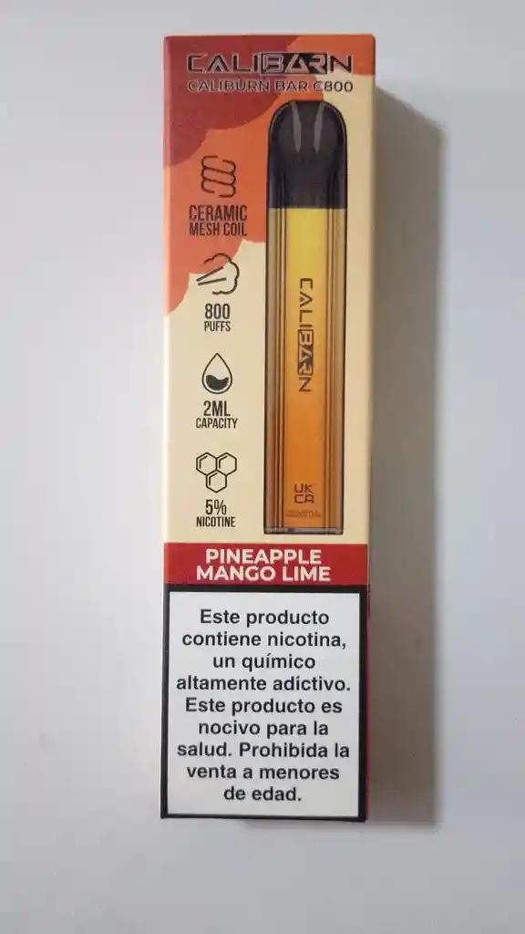 🍍 Vape Caliburn Bar C800 – Pineapple Mango Lime 🥭🍋