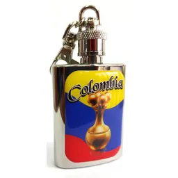 Licorera Whiskera De 1.5 Oz, De Colombia Plateada