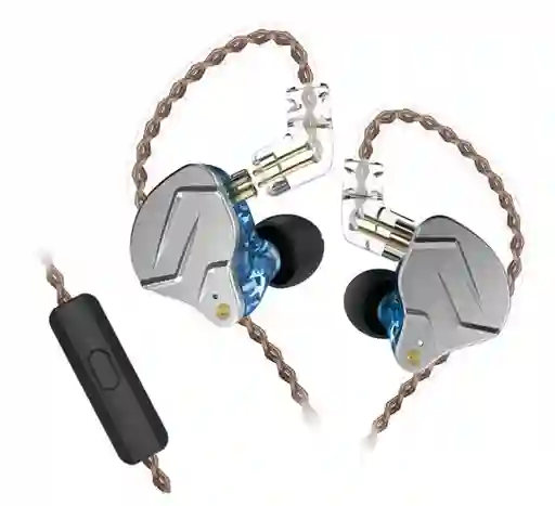 Kz Zsn Pro X Azul – Hifi Potente + Micrófono | Diseño Metálico Premium