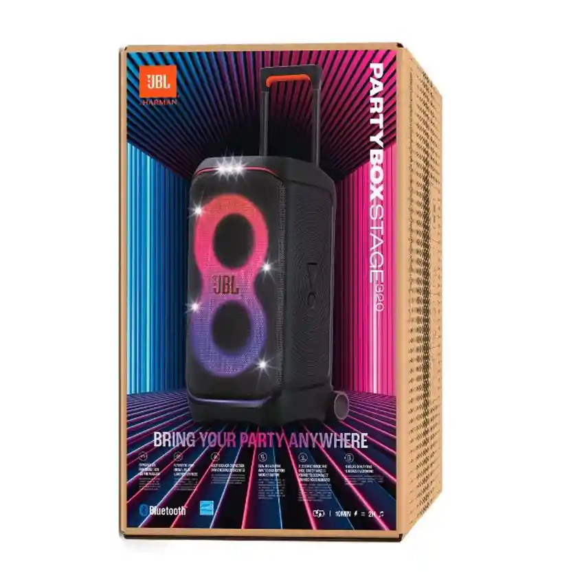 Parlante Jbl Partybox Stage 320 Bluetooth Negro