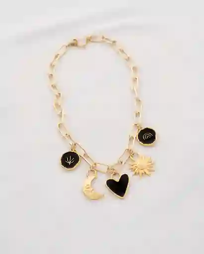 Collar Sol Y Luna + Aretes