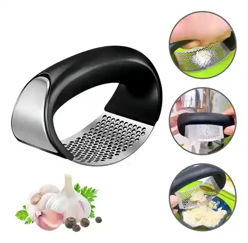 Prensador Triturador Machacador Ajo Manual Cocina Acero Inoxidable