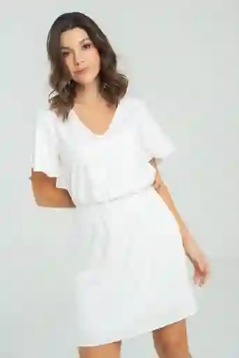 Vestido Pitsy Color Blanco Crudo Talla Xs