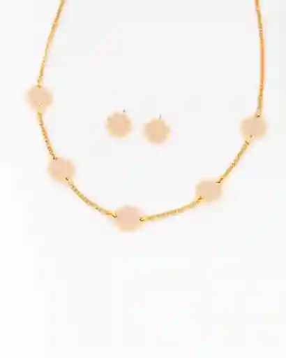 Set Collar Made Of Luck + Aretes Trebol Avemaría X Ters