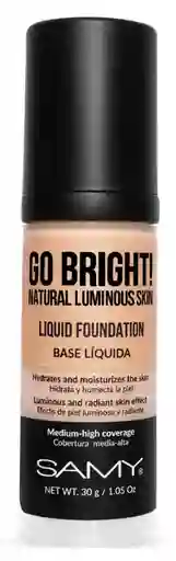 Samy Base Líquida Go Bright! 2.0 Beige