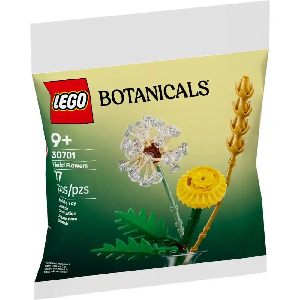 Juego Lego Flores Silvestres Amarilla 17 Piezas Para Niños